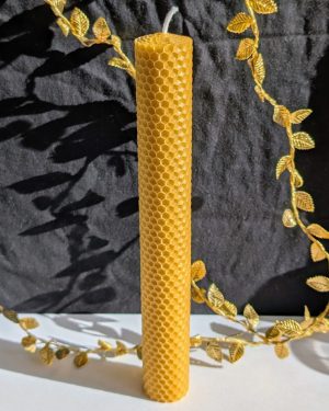 Grande bougie en cire d'abeille